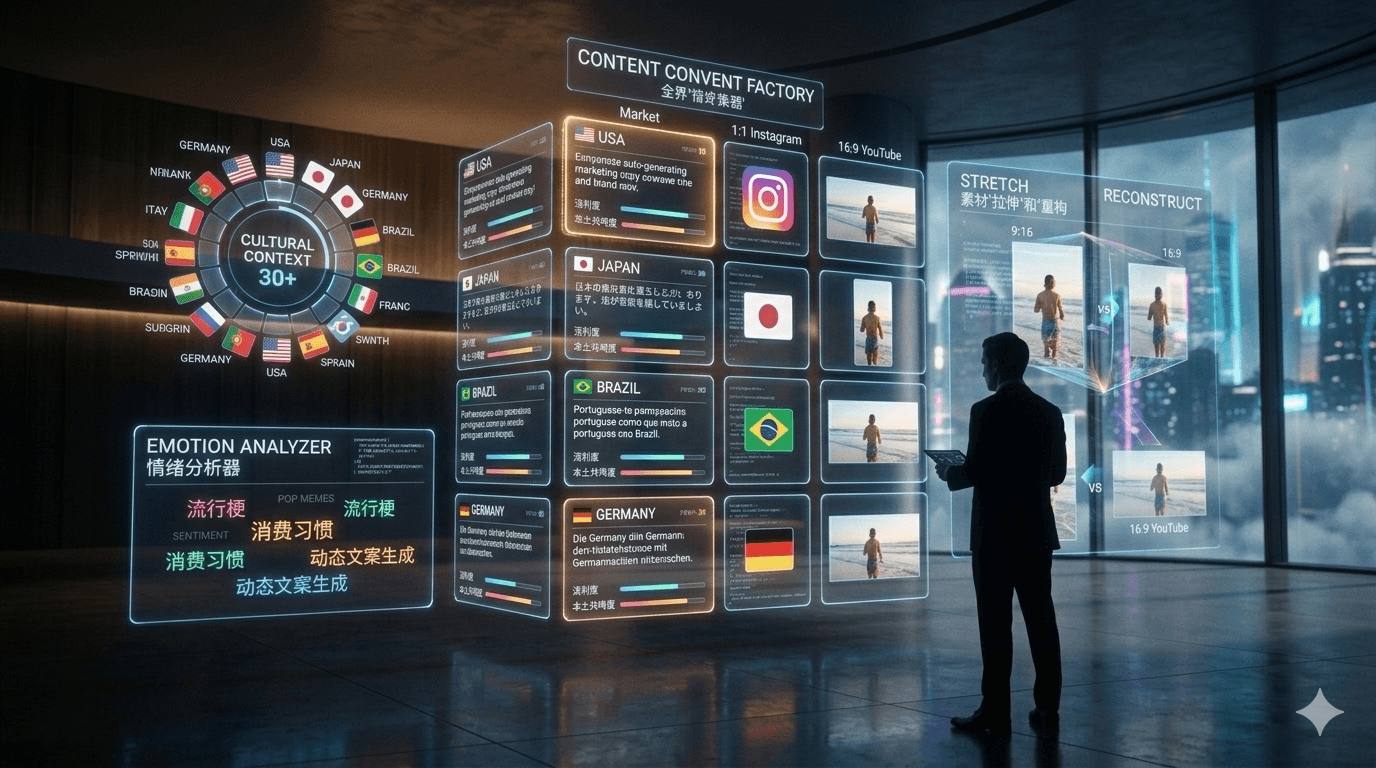 Content factory control wall